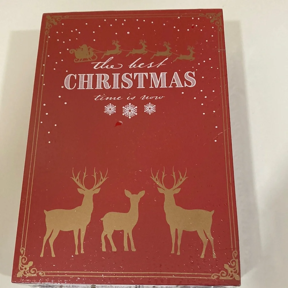 BRUBAKER Wooden Advent Calendar Christmas Book with 24 Drawers Sealed New